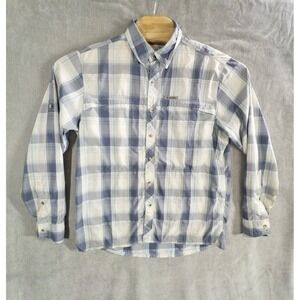 Simms Fishing Guide Series Mens Medium Plaid Button Up Shirt Gorpcore Outdoor